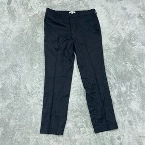 Duchamp Slim Fit Black Dress Pants 34X30 Stretch Waistband a1407